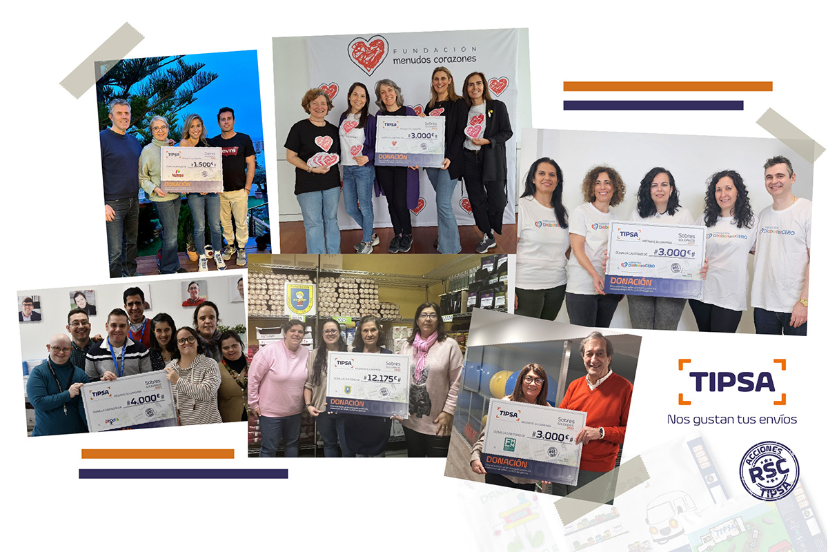 Ganamos la 8ª Edición de los Sobres Solidarios de Tipsa.
